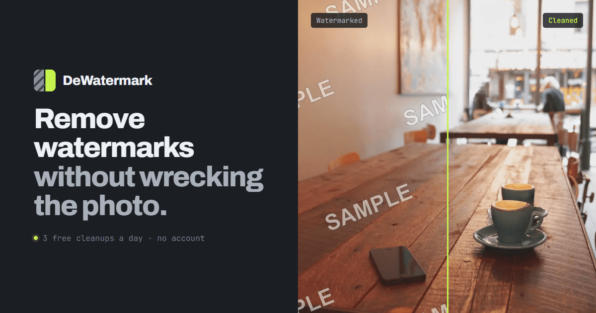 DeWatermark screenshot 1